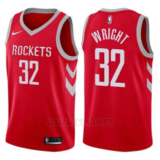 Camiseta Houston Rockets Brandan Wright #32 Icon 2017-18 Rojo