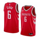 Camiseta Houston Rockets Gary Clark #6 Icon 2018 Rojo