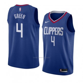 Camiseta Los Angeles Clippers Jamychal Verde #4 Icon 2018 Azul