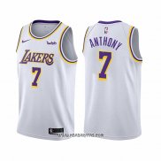 Camiseta Los Angeles Lakers Carmelo Anthony #7 Association 2021 Blanco