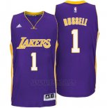 Camiseta Los Angeles Lakers D'Angelo Russell #1 Violeta