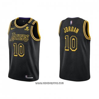 Camiseta Los Angeles Lakers DeAndre Jordan #10 Mamba 2021-22 Negro