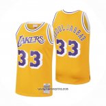 Camiseta Los Angeles Lakers Kareem Abdul-Jabbar #33 Mitchell & Ness 1984-85 Amarillo