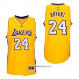 Camiseta Los Angeles Lakers Kobe Bryant #24 Amarillo