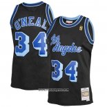 Camiseta Los Angeles Lakers Shaquille O'Neal #34 Mitchell & Ness 1996-97 Azul Negro