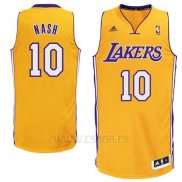 Camiseta Los Angeles Lakers Steve Nash #10 Amarillo