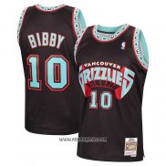 Camiseta Memphis Grizzlies Mike Bibby #10 Mitchell & Ness 1998-99 Negro