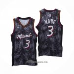 Camiseta Miami Heat Dwyane Wade #3 Fashion Royalty Negro