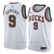 Camiseta Milwaukee Bucks Donte Divincenzo #9 Classic 2018 Blanco