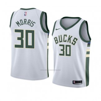 Camiseta Milwaukee Bucks Jaylen Morris #30 Association 2018 Blanco