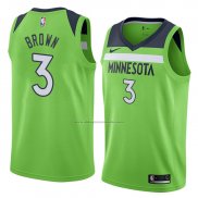 Camiseta Minnesota Timberwolves Anthony Marron #3 Statement 2018 Verde