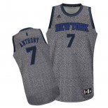 Camiseta Moda Estatica New York Knicks Carmelo Anthony #7 Gris