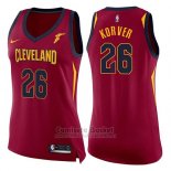 Camiseta Mujer Cleveland Cavaliers Kyle Korver Icon #26 2017-18 Rojo