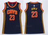 Camiseta Mujer Cleveland Cavaliers LeBron James #23 Azul