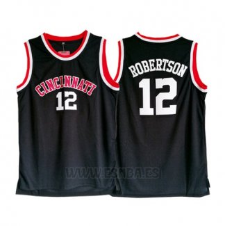 Camiseta NCAA Cincinnati Oscar Robertson #12 Negro