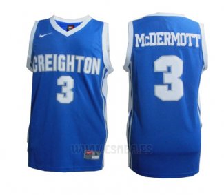 Camiseta NCAA Creighton Bluejays Doug McDermott #3 Azul