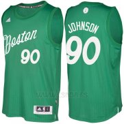 Camiseta Navidad 2016 Boston Celtics Amir Johnson #90 Veder