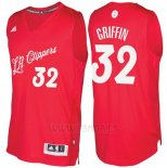 Camiseta Navidad 2016 Los Angeles Clippers Blake Griffin #32 Rojo