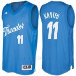 Camiseta Navidad 2016 Oklahoma City Thunder Enes Kanter #11 Azul