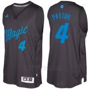 Camiseta Navidad 2016 Orlando Magic Elfrid Payton #4 Negro