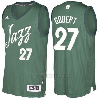 Camiseta Navidad 2016 Utah Jazz Rudy Gobert #27 Veder