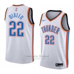 Camiseta Oklahoma City Thunder Hamidou Diallo #22 Association 2018 Blanco
