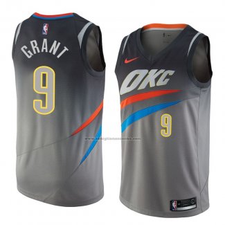 Camiseta Oklahoma City Thunder Jerami Grant #9 Ciudad 2018 Gris