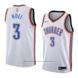 Camiseta Oklahoma City Thunder Nerlens Noel #3 Association 2018 Blanco