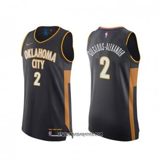 Camiseta Oklahoma City Thunder Shai Gilgeous-Alexander #2 Ciudad Autentico 2019-20 Gris