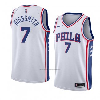 Camiseta Philadelphia 76ers Haywood Highsmith #7 Association 2018 Blanco