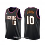 Camiseta Phoenix Suns Ty Jerome #10 Ciudad 2019-20 Negro