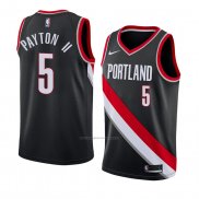 Camiseta Portland Trail Blazers Gary Payton #5 Icon 2018 Negro