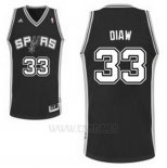 Camiseta San Antonio Spurs Boris Diaw #33 Negro