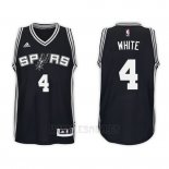 Camiseta San Antonio Spurs Derrick White #4 Road 2017-18 Negro