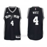 Camiseta San Antonio Spurs Derrick White #4 Road 2017-18 Negro