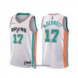 Camiseta San Antonio Spurs Doug McDermott #17 Ciudad 2021-22 Blanco