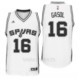 Camiseta San Antonio Spurs Pau Gasol #16 Blanco