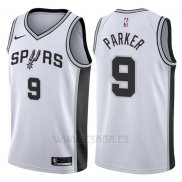 Camiseta San Antonio Spurs Tony Parker #9 2017-18 Blanco