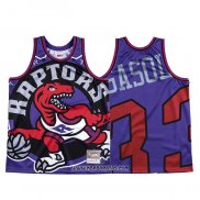 Camiseta Toronto Raptors Marc Gasol #33 Mitchell & Ness Big Face Violeta