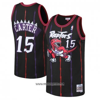 Camiseta Toronto Raptors Vince Carter #15 Mitchell & Ness 1998-99 Negro