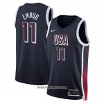Camiseta USA 2024 Joel Embiid #11 Azul