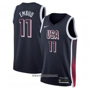 Camiseta USA 2024 Joel Embiid #11 Azul