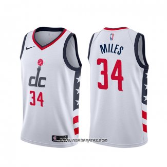 Camiseta Washington Wizards C.j. Miles #34 Ciudad 2019-20 Blanco