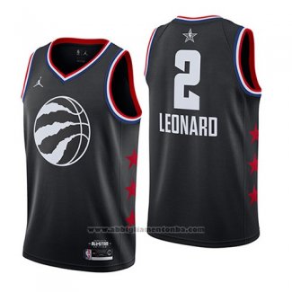 Camiseta All Star 2019 Toronto Raptors Kawhi Leonard #2 Negro