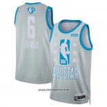 Camiseta All Star 2022 Los Angeles Lakers LeBron James #6 Gris