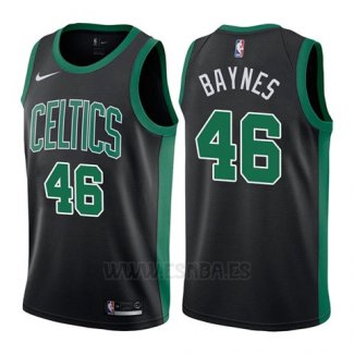 Camiseta Boston Celtics Aron Baynes #46 Statement 2017-18 Negro