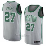 Camiseta Boston Celtics Daniel Theis #27 Ciudad 2018 Gris