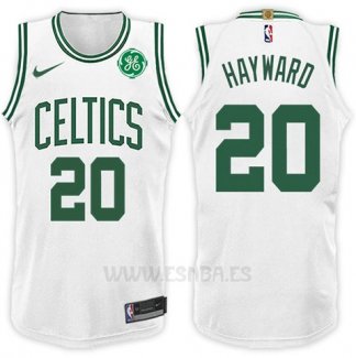 Camiseta Boston Celtics Gordon Hayward #20 2017-18 Blanco