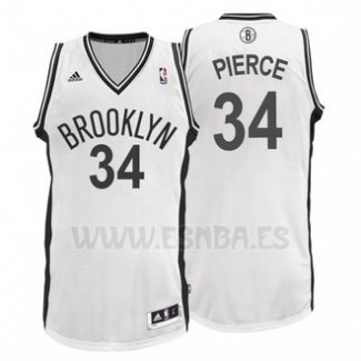 Camiseta Brooklyn Nets Paul Pierce #34 Blanco