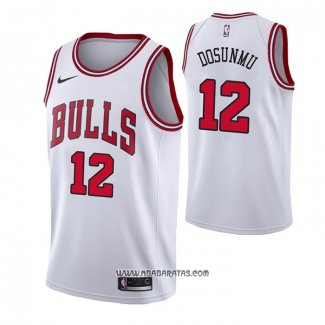 Camiseta Chicago Bulls Ayo Dosunmu #12 Association 2021 Blanco